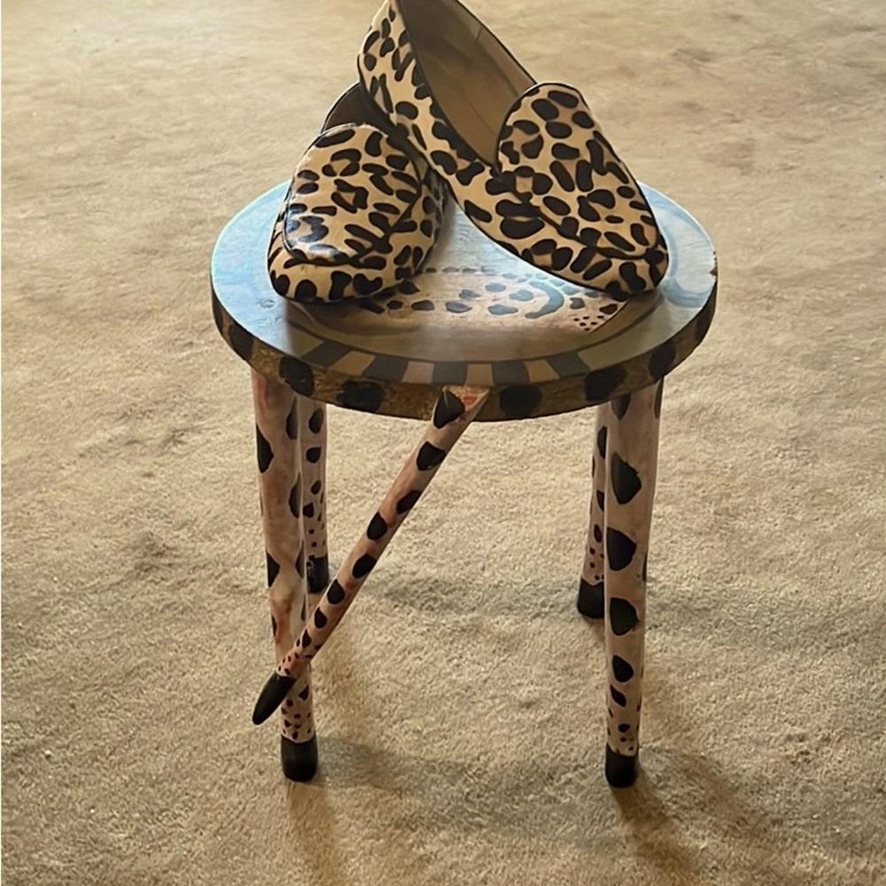 Leopard loafers